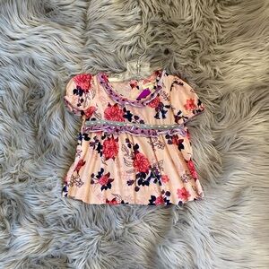 Matilda Jane Pink and Purple Floral Baby Girl Blouse
